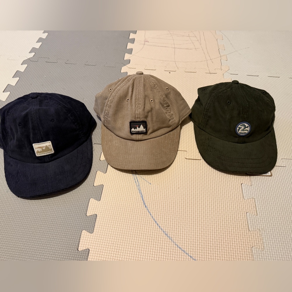 Patagonia cord hat lot new with tags